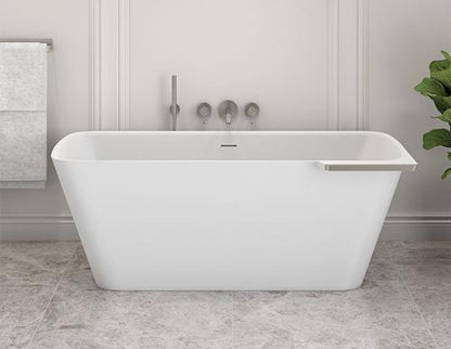 Fleurco - Aria Stone Lukas Tub with Shelf on Right 64 X 33