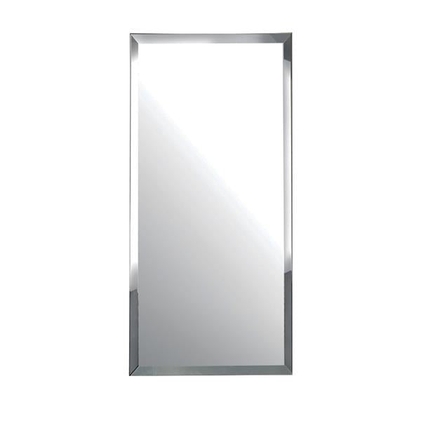 Lacava - Luce Wall- Mount Beveled Mirror With Chrome Edges. W; 19 Inch, H: 34 Inch, D: 1 Inch.