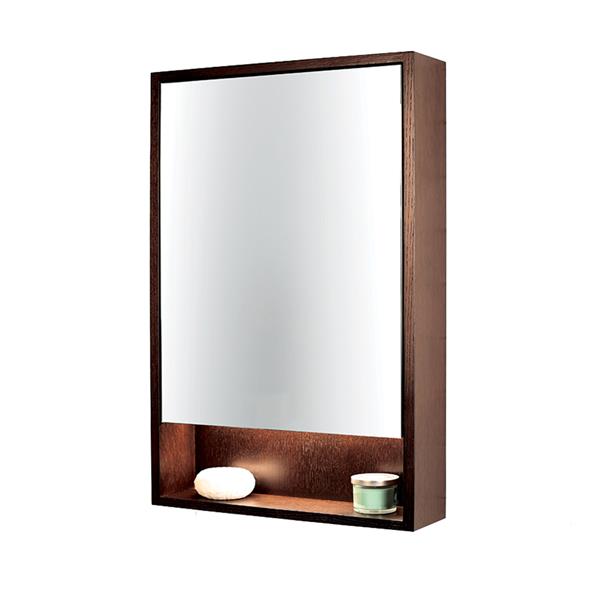 Lacava - Aquasei Surface-Mount Medicine Cabinet With Mirrored Door, Two Adjustable Glass Shelves And Led Lights In Cubby