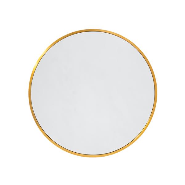 Lacava - Newterra Wall-Mount Mirror With Metal Frame And Eye Bracket. Dia: 35 Inch, D: 1-1/4 Inch