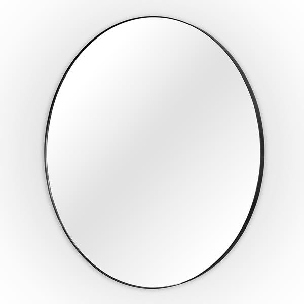 Lacava - Newterra Wall-Mount Mirror With Metal Frame And Eye Bracket. Dia: 47 Inch, D: 1-1/4 Inch