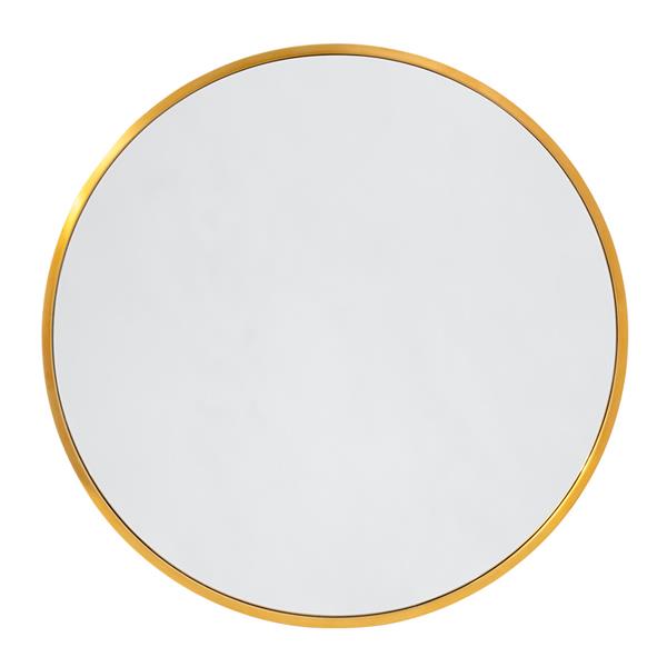Lacava - Newterra Wall-Mount Mirror With Metal Frame And Eye Bracket. Dia: 47 Inch, D: 1-1/4 Inch
