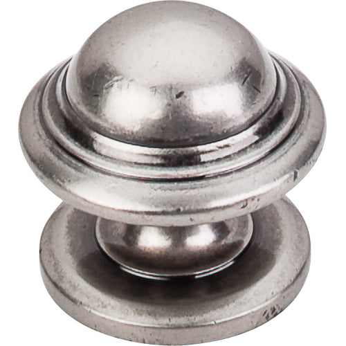 Top Knobs - Empress 1 3/8 Inch Diameter Round Knob - Pewter Antique