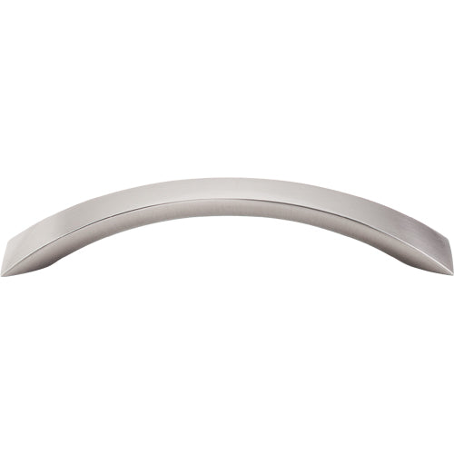 Top Knobs - Crescent Flair 5 1/16 Inch Center to Center Bar pull - Brushed Satin Nickel