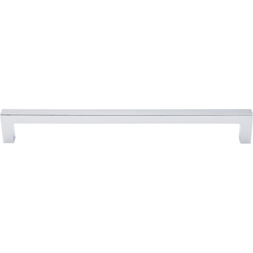 Top Knobs - Square Bar 8 13/16 Inch Center to Center Bar pull - Polished Chrome