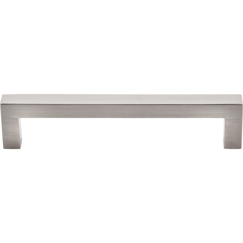 Top Knobs - Square Bar 5 1/16 Inch Center to Center Bar pull - Brushed Satin Nickel