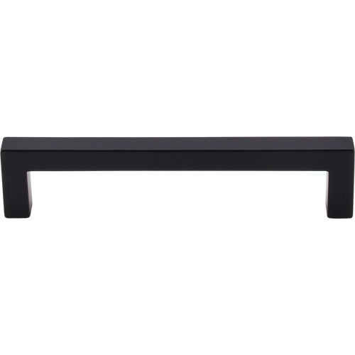 Top Knobs - Square Bar 5 1/16 Inch Center to Center Bar pull - Flat Black