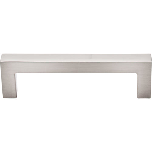 Top Knobs - Square Bar 3 3/4 Inch Center to Center Bar pull - Brushed Satin Nickel