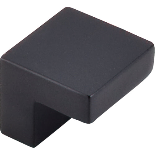 Top Knobs - Square 1 Inch Length Square Knob - Flat Black