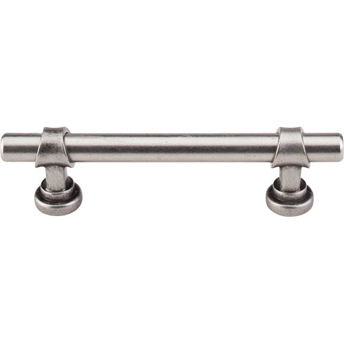 Top Knobs - Bit 3 3/4 Inch Center to Center Bar pull - Pewter Antique