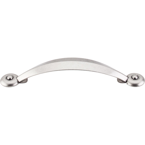 Top Knobs - Angle 3 3/4 Inch Center to Center Bar pull - Pewter Antique