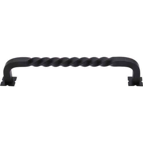 Top Knobs - Normandy Twist 7 Inch Center to Center Bar pull - Patina Black