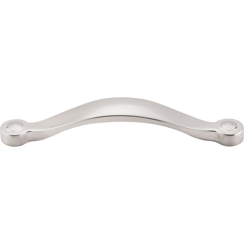 Top Knobs - Saddle 5 1/16 Inch Center to Center Bar pull - Brushed Satin Nickel