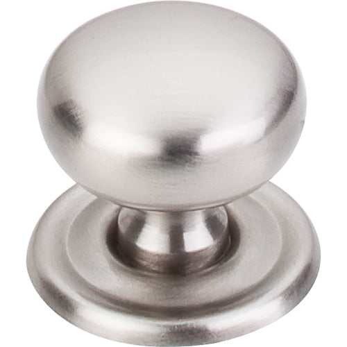 Top Knobs - Victoria 1 1/4 Inch Diameter Round Knob - Brushed Satin Nickel