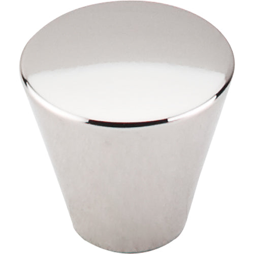Top Knobs - Cone 1 1/16 Inch Diameter Round Knob - Polished Nickel