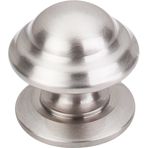 Top Knobs - Empress 1 3/8 Inch Diameter Round Knob - Brushed Satin Nickel