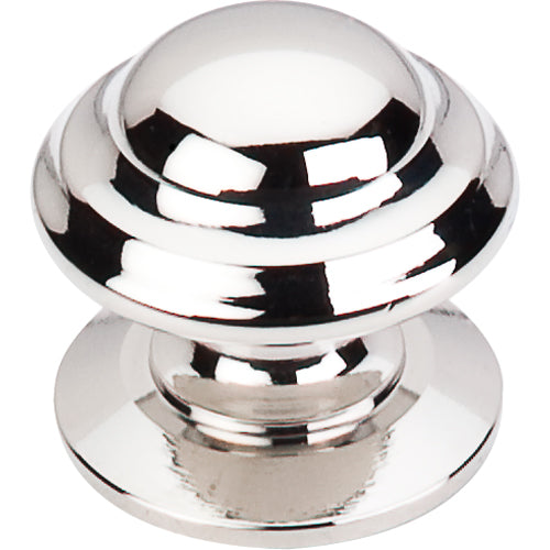 Top Knobs - Empress 1 3/8 Inch Diameter Round Knob - Polished Nickel