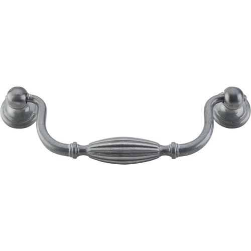 Top Knobs - Tuscany 5 1/16 Inch Center to Center Drop handle - Pewter Light
