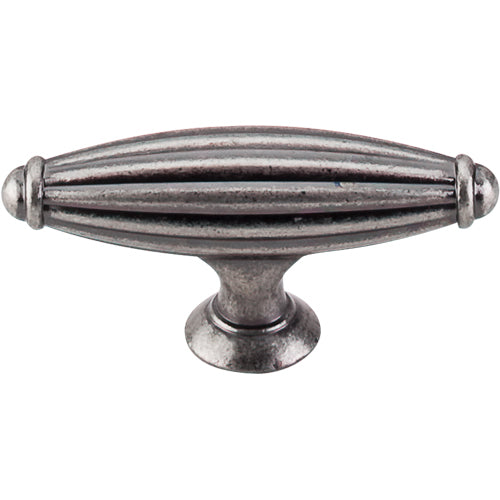 Top Knobs - Tuscany 2 5/8 Inch Length Bar Knob - Pewter Antique
