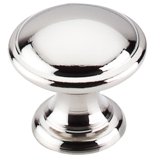 Top Knobs - Rounded 1 1/4 Inch Diameter Round Knob - Polished Nickel