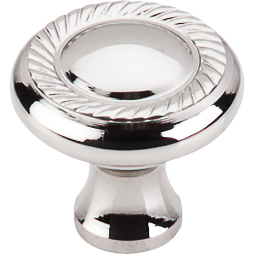 Top Knobs - Swirl Cut 1 1/4 Inch Diameter Round Knob - Polished Nickel