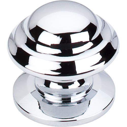 Top Knobs - Empress 1 3/8 Inch Diameter Round Knob - Polished Chrome