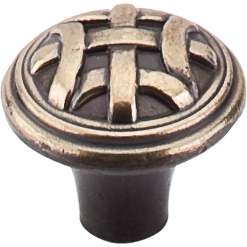 Top Knobs - Celtic 1 Inch Diameter Round Knob - Dark Antique Brass