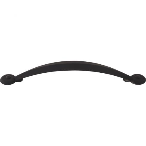 Top Knobs - Angle 5 1/16 Inch Center to Center Bar pull - Flat Black