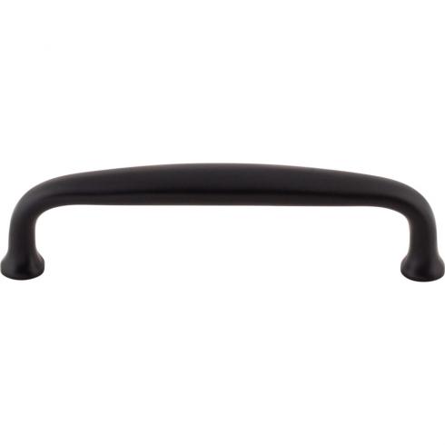Top Knobs - Charlotte 4 Inch Center to Center Bar pull - Flat Black