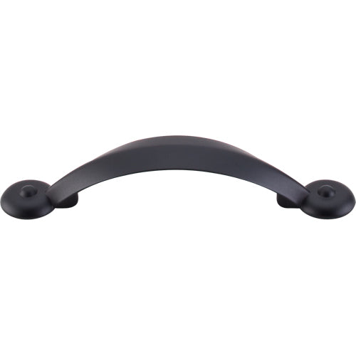 Top Knobs - Angle 3 Inch Center to Center Bar pull - Flat Black