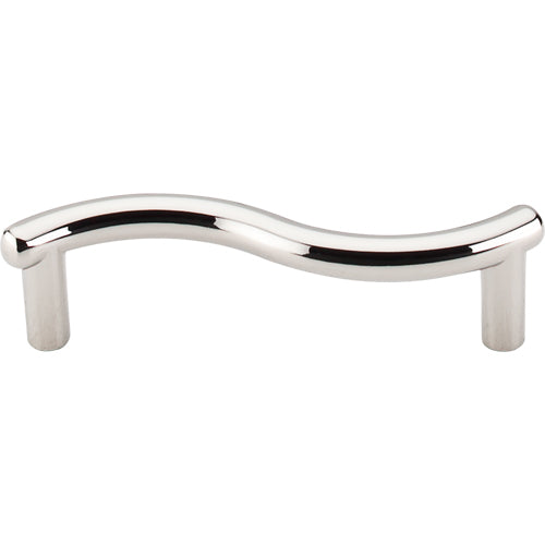 Top Knobs - Spiral 3 Inch Center to Center Bar pull - Polished Nickel
