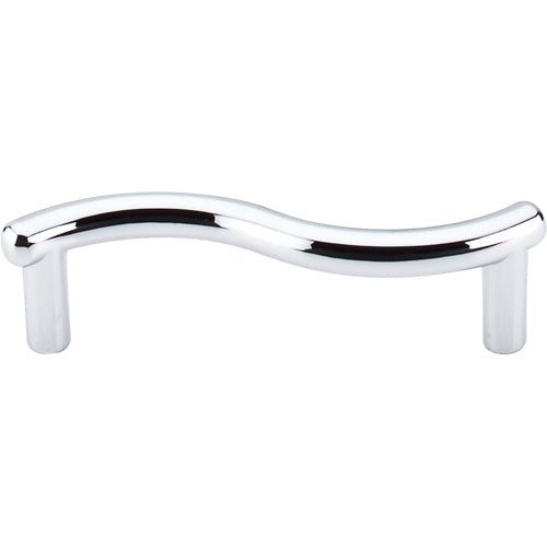 Top Knobs - Spiral 3 Inch Center to Center Bar pull - Polished Chrome