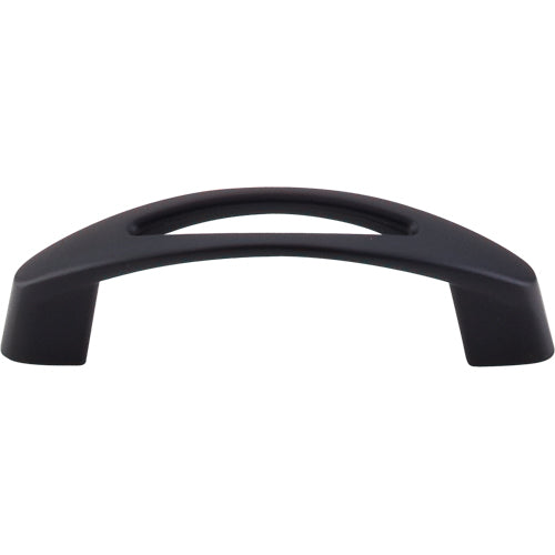 Top Knobs - Verona 3 Inch Center to Center Bar pull - Flat Black