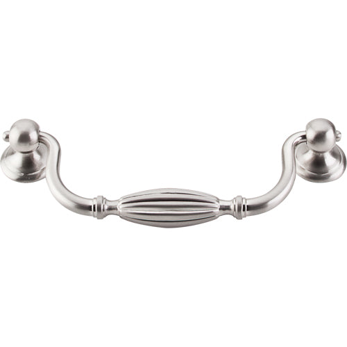 Top Knobs - Tuscany 5 1/16 Inch Center to Center Drop handle - Brushed Satin Nickel