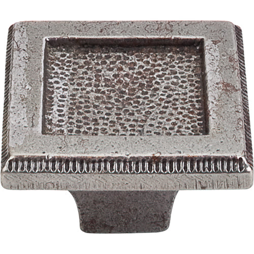 Top Knobs - Square Inset 2 Inch Length Square Knob - Cast Iron