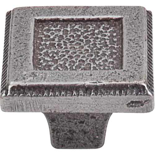 Top Knobs - Square Inset 1 5/16 Inch Length Square Knob - Cast Iron