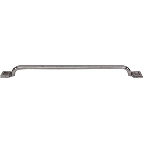 Top Knobs - Square Inset 12 Inch Center to Center Bar pull - Cast Iron