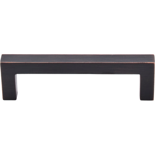Top Knobs - Square Bar 3 3/4 Inch Center to Center Bar pull - Tuscan Bronze