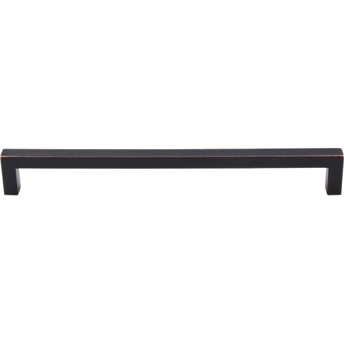 Top Knobs - Square Bar 8 13/16 Inch Center to Center Bar pull - Tuscan Bronze