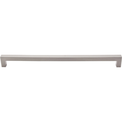Top Knobs - Square Bar 12 Inch Center to Center Bar pull - Brushed Satin Nickel