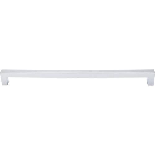 Top Knobs - Square Bar 12 Inch Center to Center Bar pull - Polished Chrome