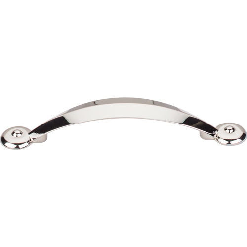 Top Knobs - Angle 3 3/4 Inch Center to Center Bar pull - Polished Nickel