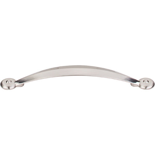 Top Knobs - Angle 5 1/16 Inch Center to Center Bar pull - Brushed Satin Nickel