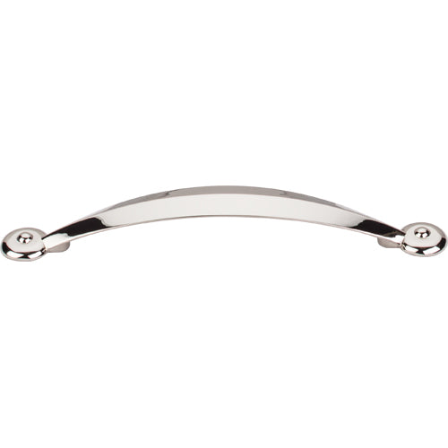 Top Knobs - Angle 5 1/16 Inch Center to Center Bar pull - Polished Nickel