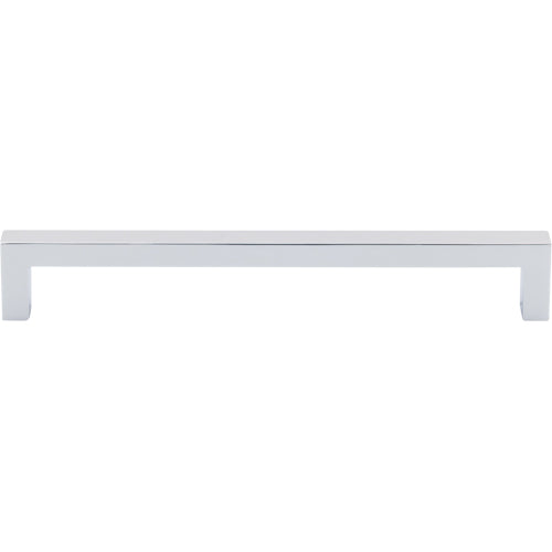 Top Knobs - Square Bar 7 9/16 Inch Center to Center Bar pull - Polished Chrome