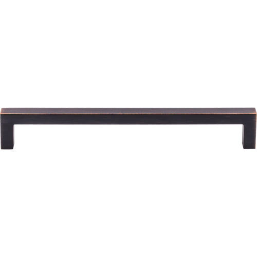 Top Knobs - Square Bar 7 9/16 Inch Center to Center Bar pull - Tuscan Bronze