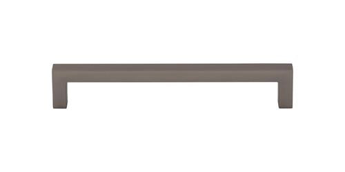 Top Knobs - Square Bar 6 5/16 Inch Center to Center Bar pull - Ash Gray