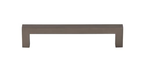 Top Knobs - Square Bar 5 1/16 Inch Center to Center Bar pull - Ash Gray