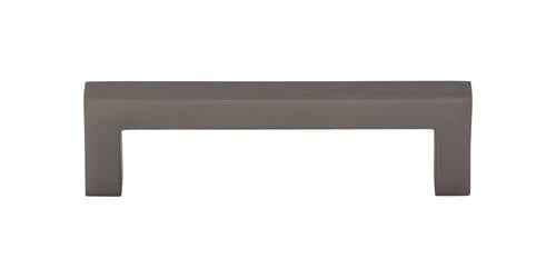 Top Knobs - Square Bar 3 3/4 Inch Center to Center Bar pull - Ash Gray