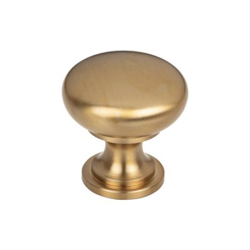 Top Knobs - Hollow Round 1 3/16 Inch Diameter Mushroom Knob - Honey Bronze